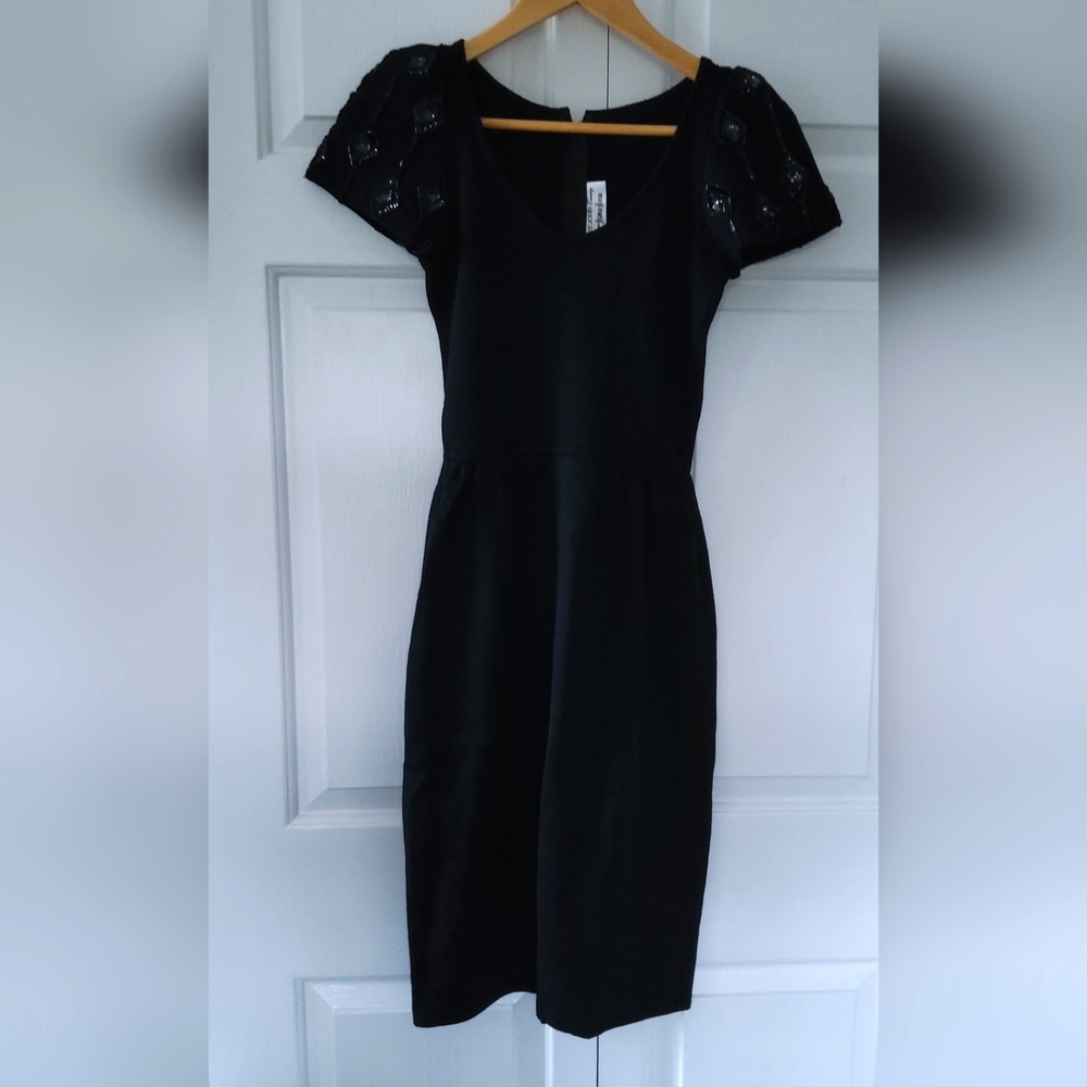 St. John for Neiman Marcus Black Knit Dress